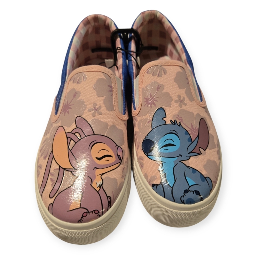 Disney Stitch and Angel Slip On Sneakers